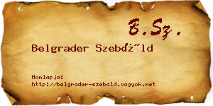Belgrader Szebáld névjegykártya